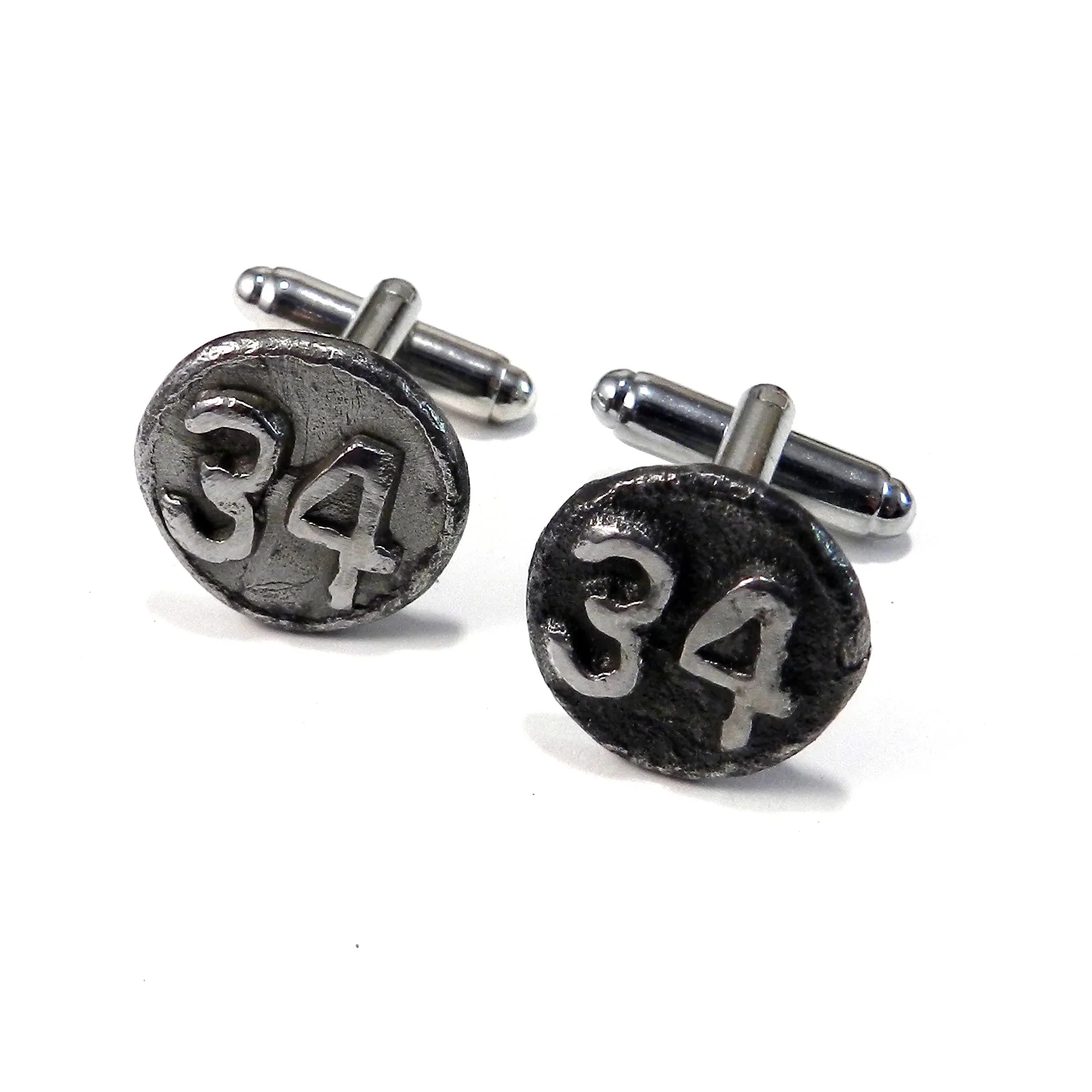 1934 Railroad Date Nail Cufflinks