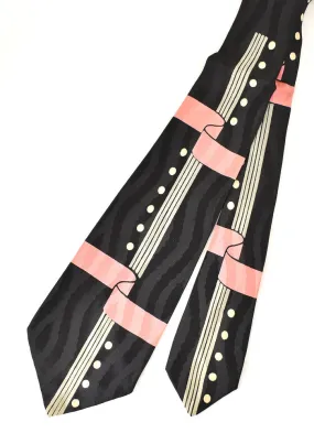 1940s Pink Ribbon Vintage Tie