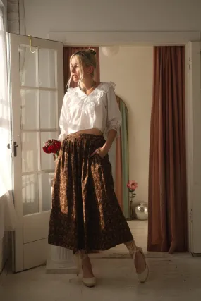 1970s Prairie Rose Skirt