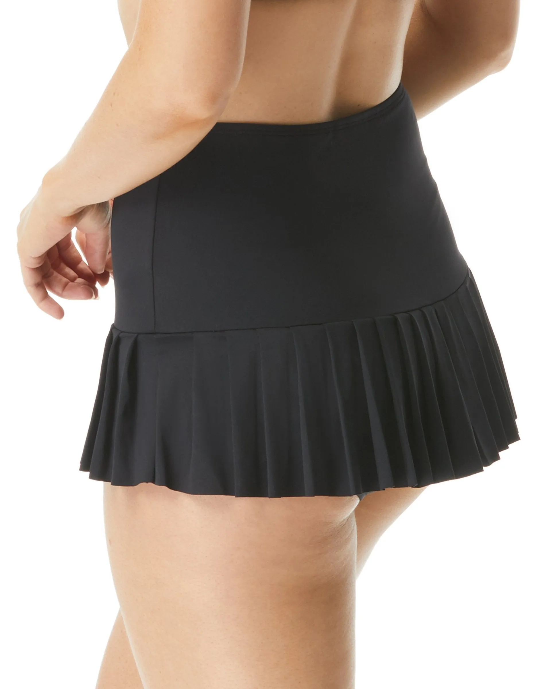 2024 Beach House Beach Solids Sophie Pleated Swim Skirt (More colors available) -  H58016