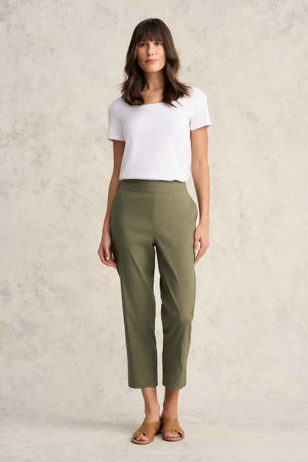 7/8 Tapered Pant - Khaki