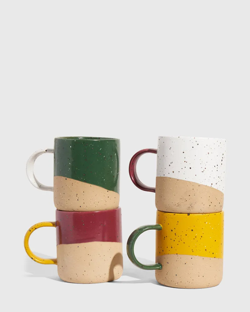 8 oz. Stoneware Mug - 4 Pack