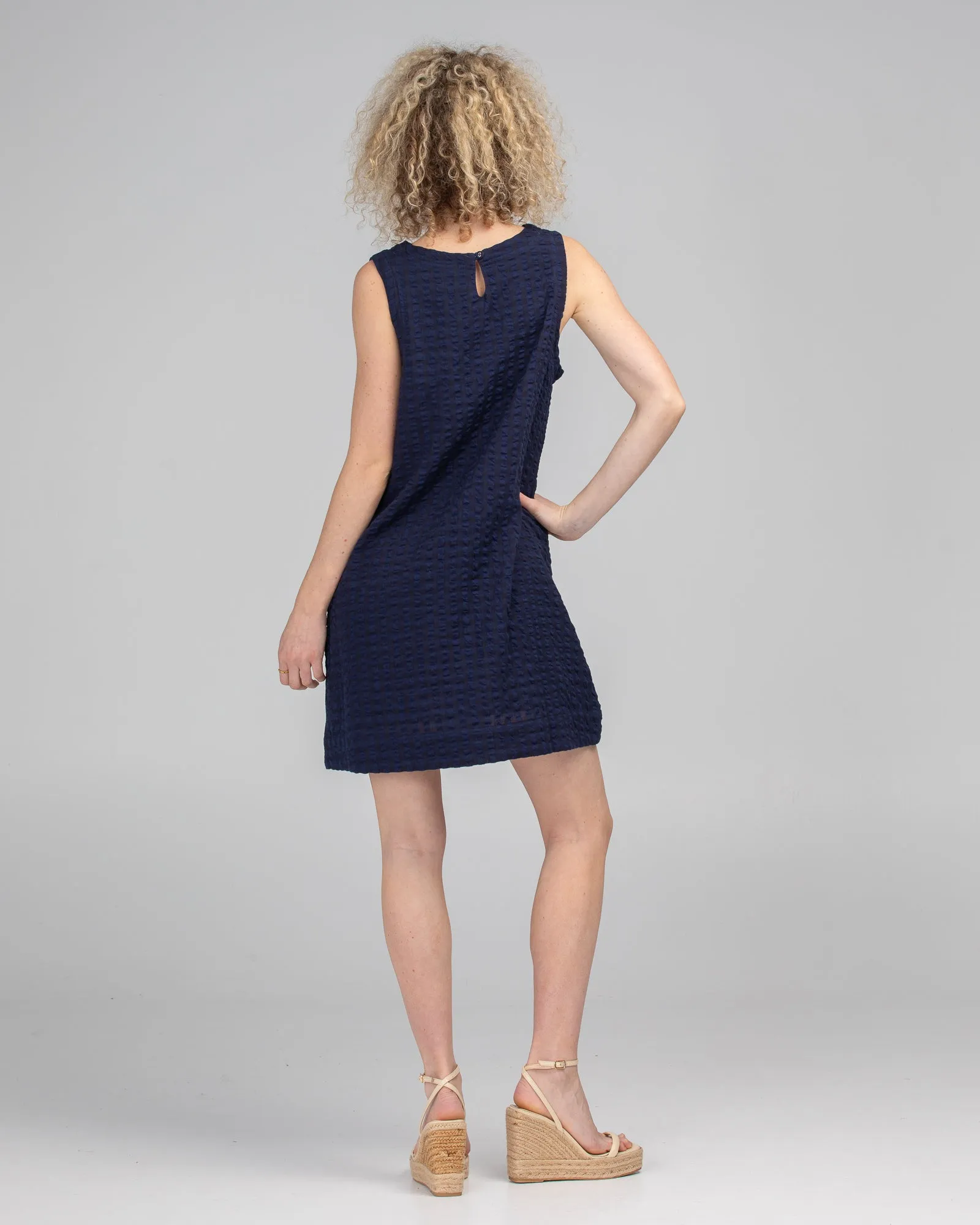 Adeline Dress - Navy Juno