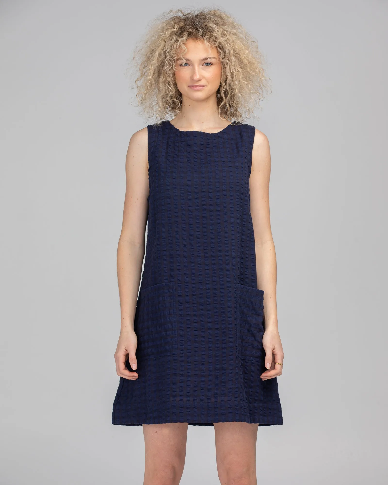 Adeline Dress - Navy Juno