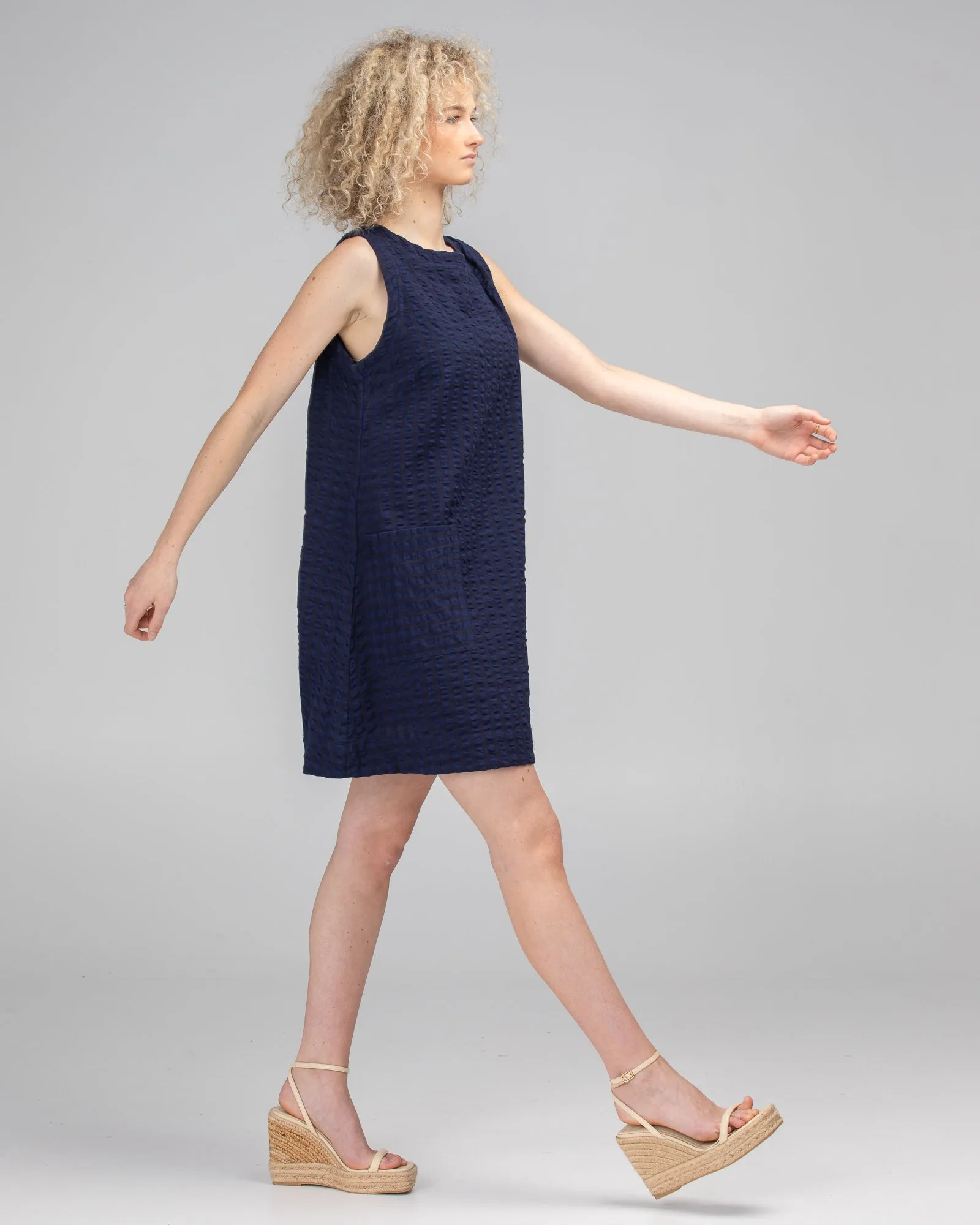 Adeline Dress - Navy Juno