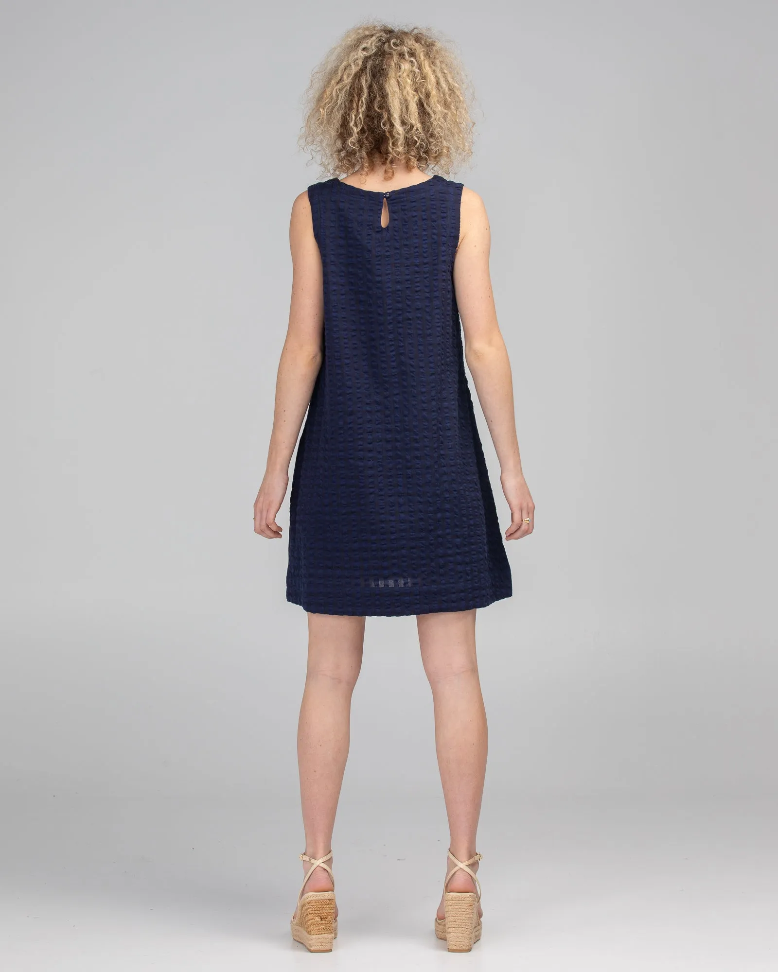 Adeline Dress - Navy Juno