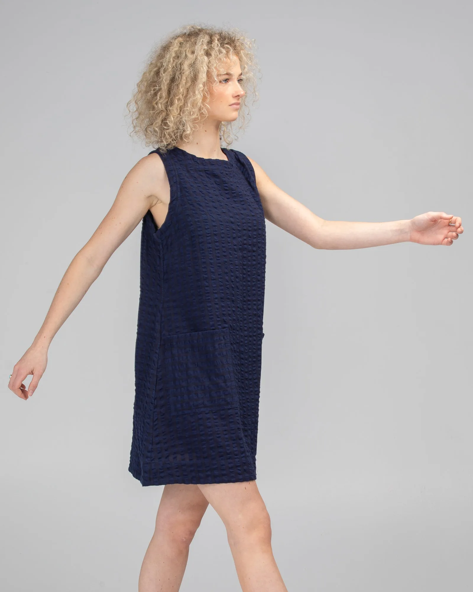 Adeline Dress - Navy Juno