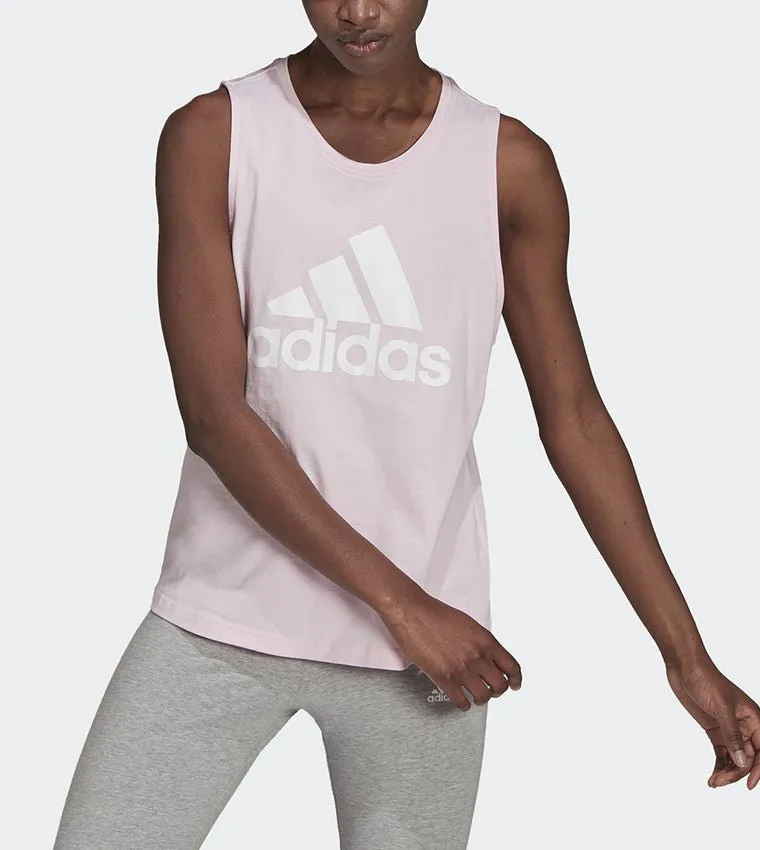 ADIDAS WOMEN'S ESSENTIALS BIG LOGO PINK TANK