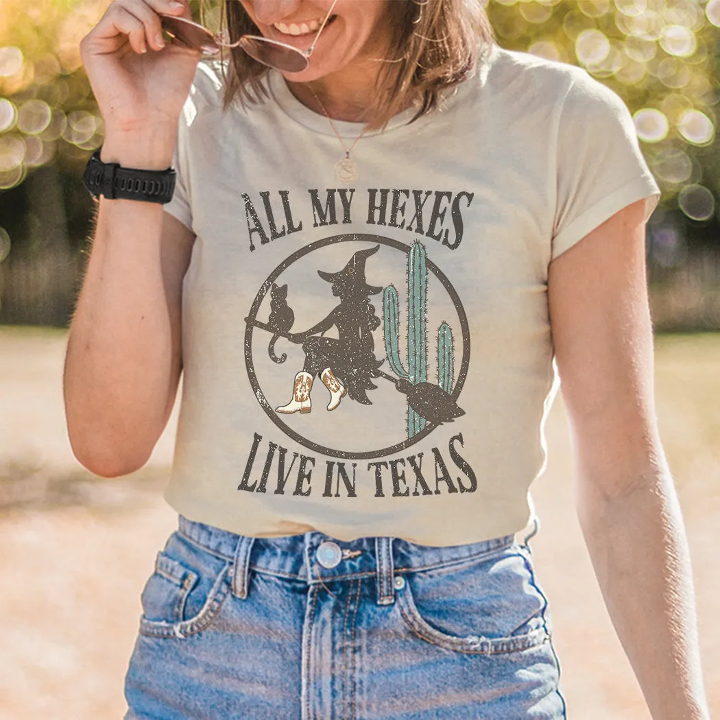 All My Hexes Halloween Graphic T-Shirt - HA301