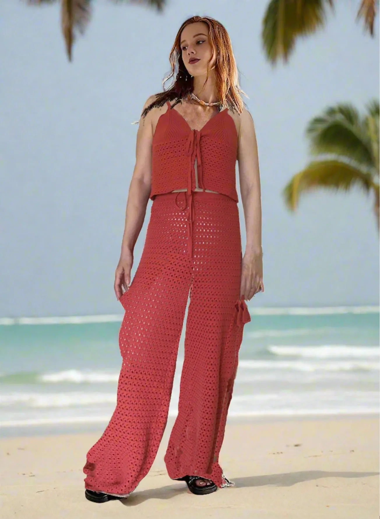 ASHORE Brand Cargo Beach Cotton Crochet Beach Sets Handmade Pieces Sustainable Fashion