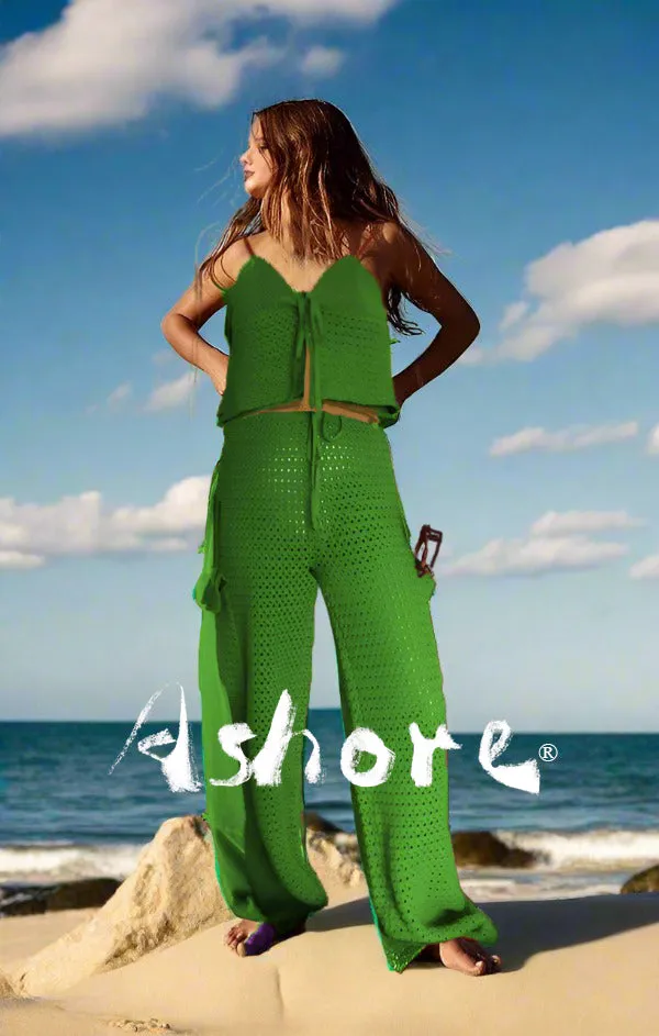 ASHORE Brand Cargo Beach Cotton Crochet Beach Sets Handmade Pieces Sustainable Fashion