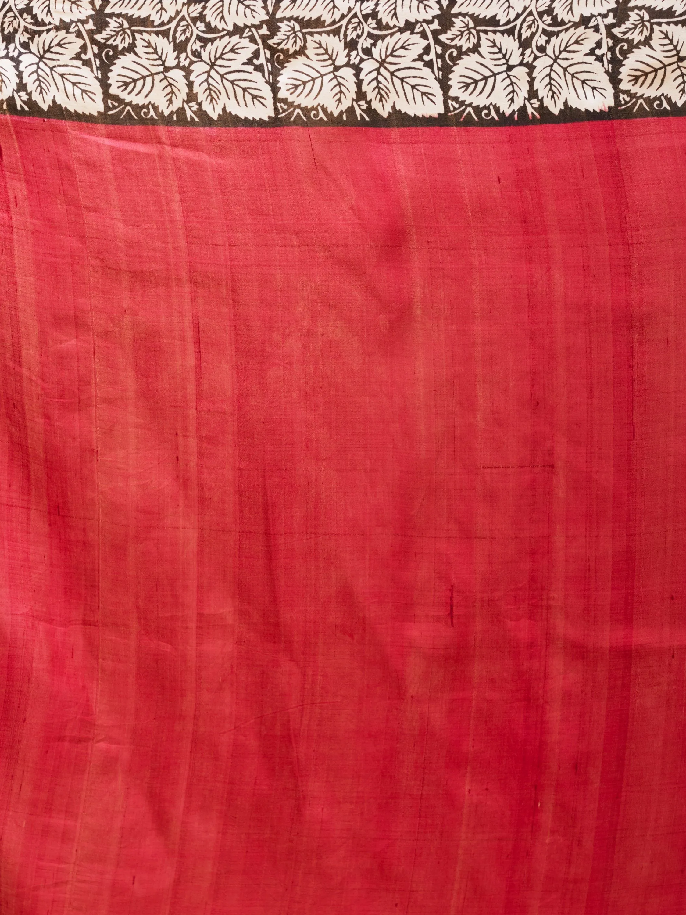 Autumn inspired pure silk saree