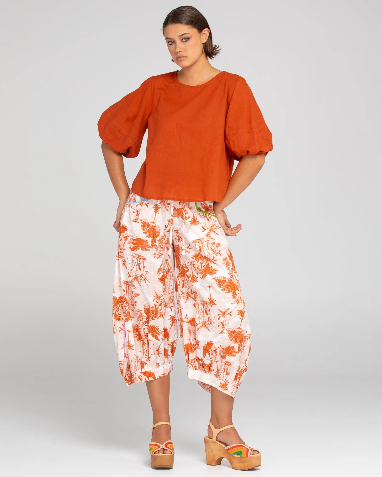 Ava Top - Mecca Orange