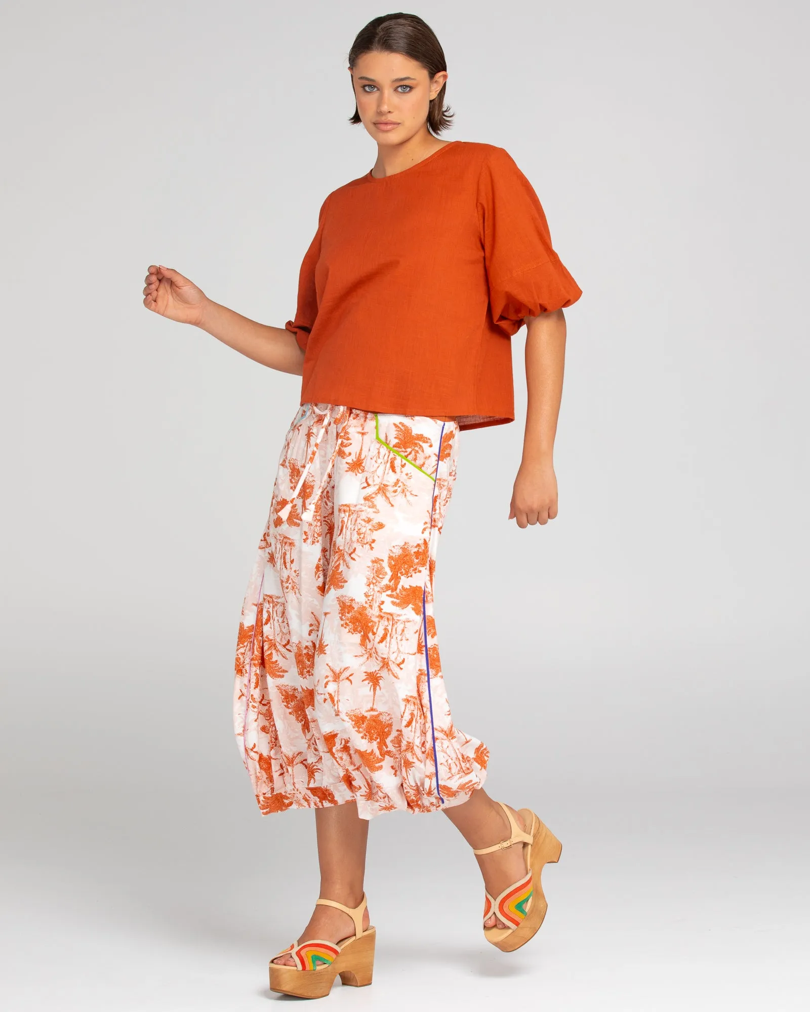 Ava Top - Mecca Orange