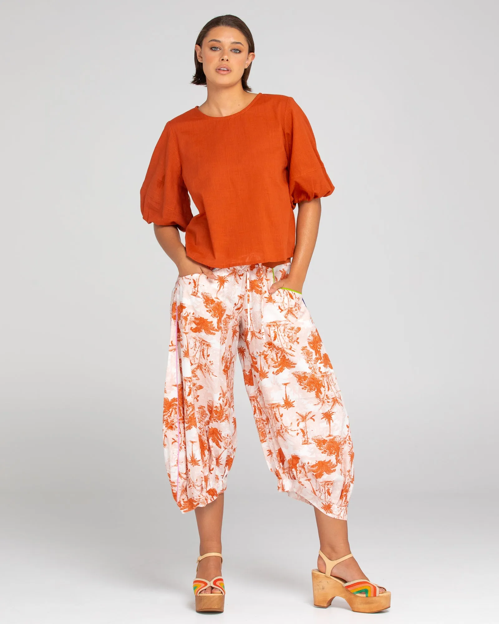 Ava Top - Mecca Orange