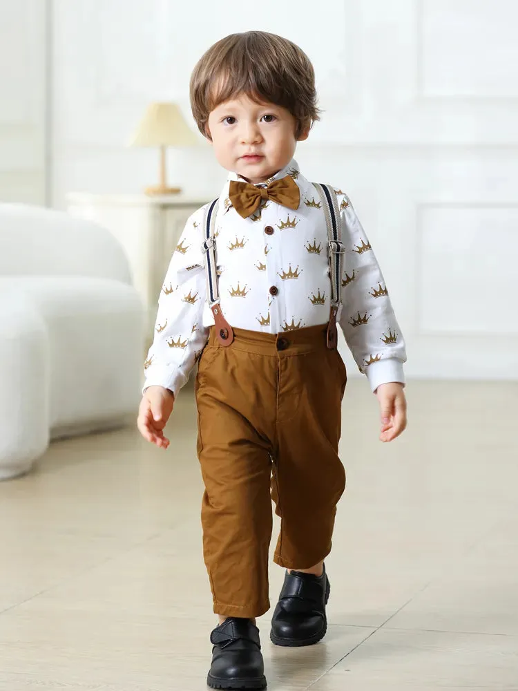 Baby Boys Newborn Prince Costume Outfit Set