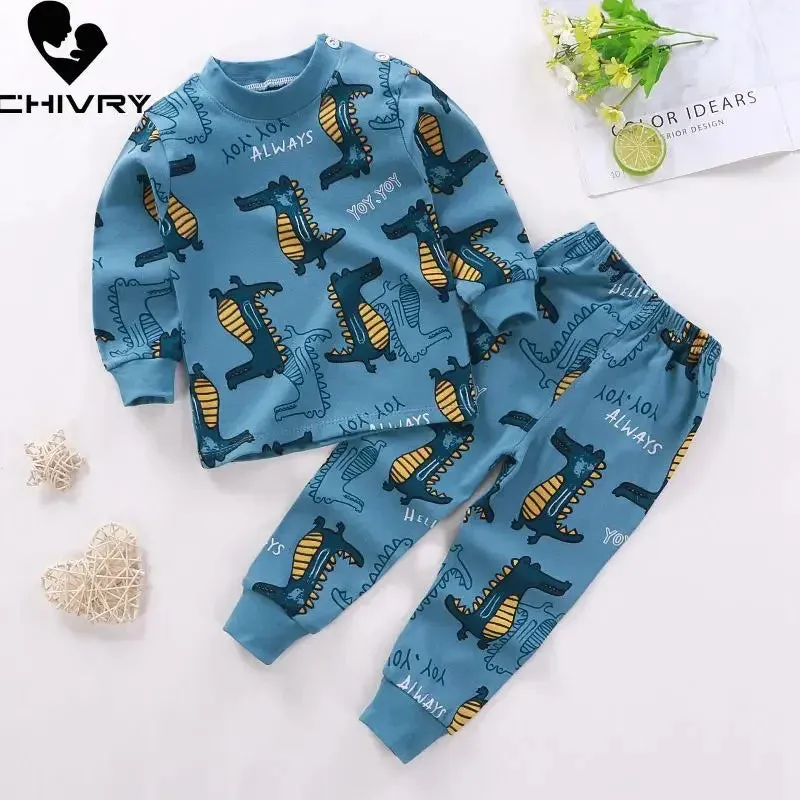 Baby Girl Spring Cartoon Pajama Sleepwear Set