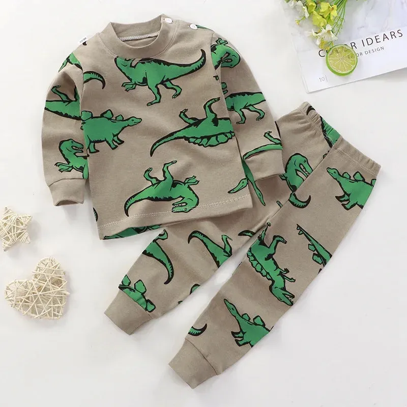 Baby Girl Spring Cartoon Pajama Sleepwear Set