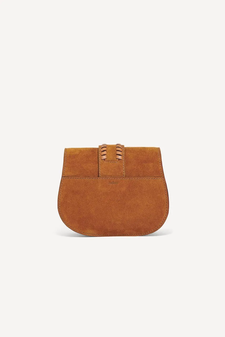 Bash Paris Cognac Teddy Small Suede Bag