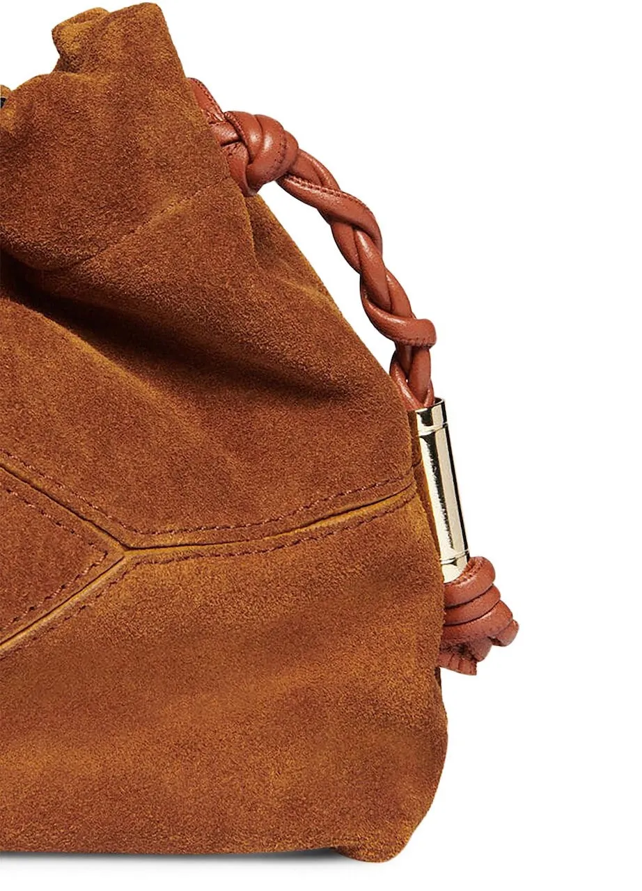 Bash Paris June Bag in Cognac Suede