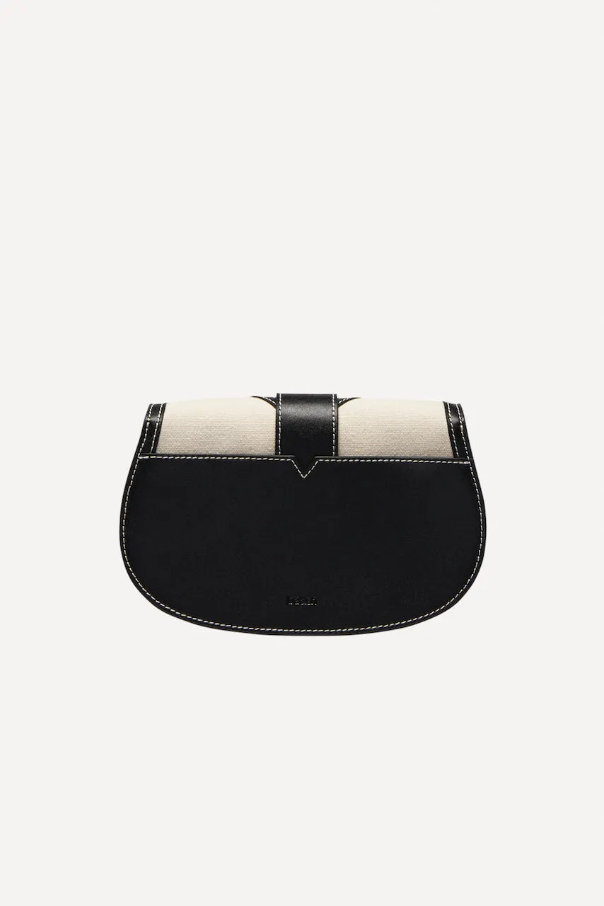 Bash Paris Tech Bag in Black and Natural