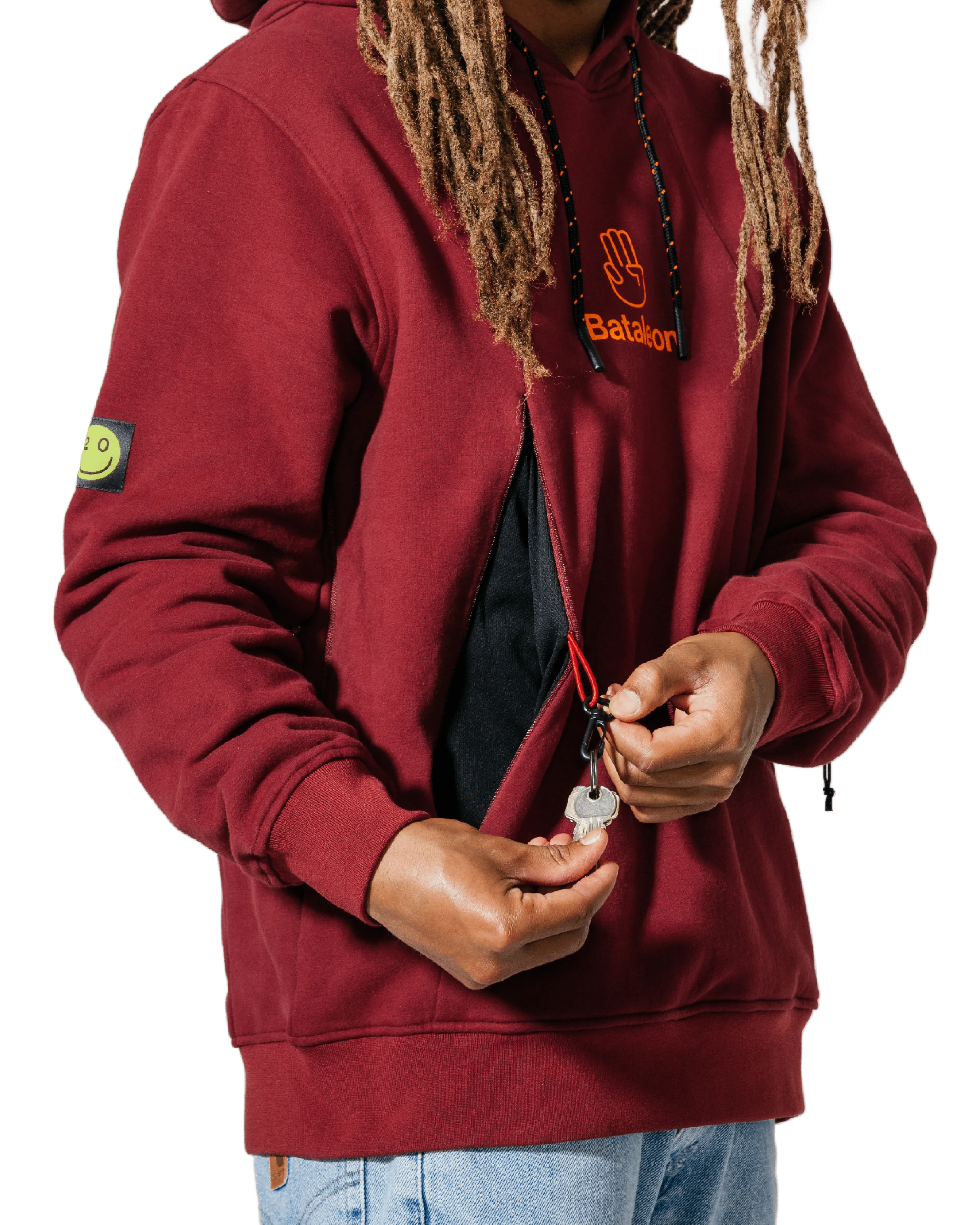 BATALEON Snowproof Delta Pullover Hoodie Ruby Wine