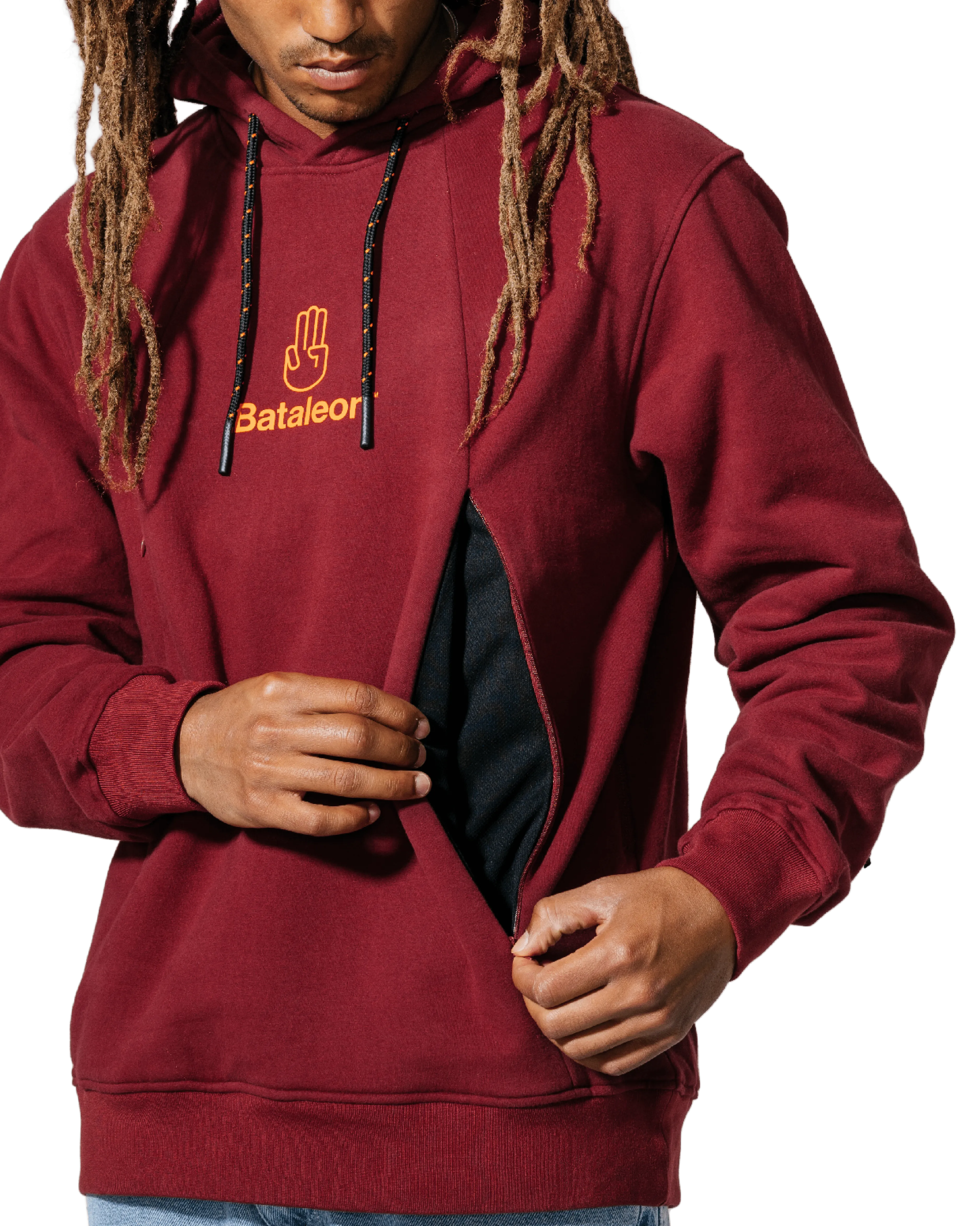 BATALEON Snowproof Delta Pullover Hoodie Ruby Wine