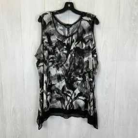 Black & White Tank Top Simply Vera, Size 2x