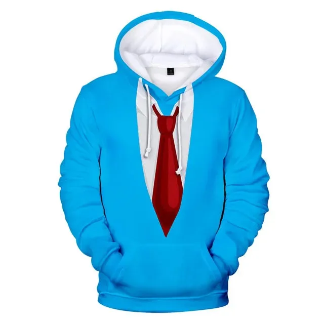 Boys Fake Suit Fashion 3D Hoodies