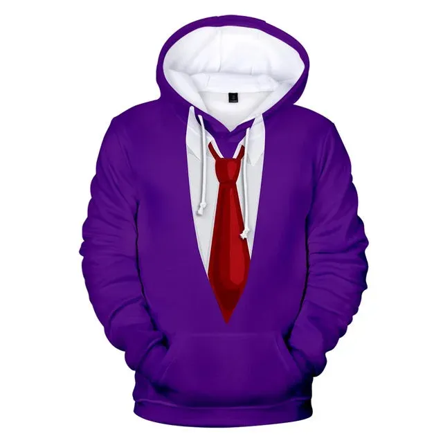 Boys Fake Suit Fashion 3D Hoodies