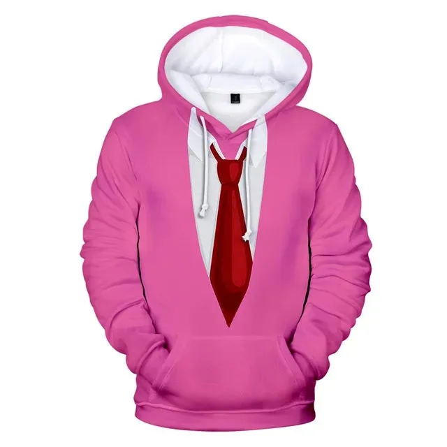 Boys Fake Suit Fashion 3D Hoodies