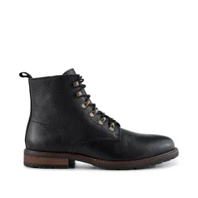 Brigade Læder Støvle - BLACK / BROWN