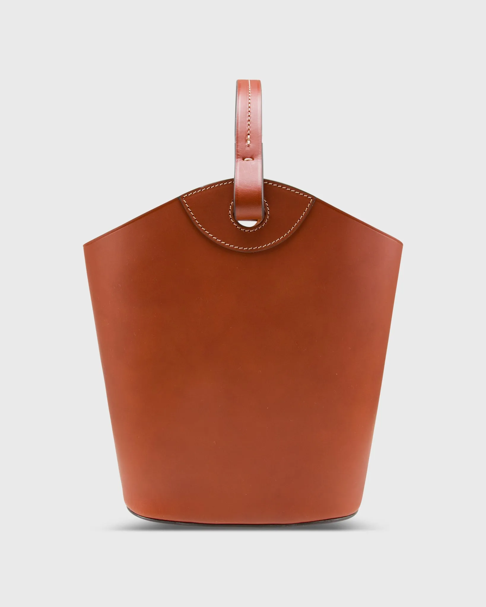 Bucket Tote in English Tan Leather