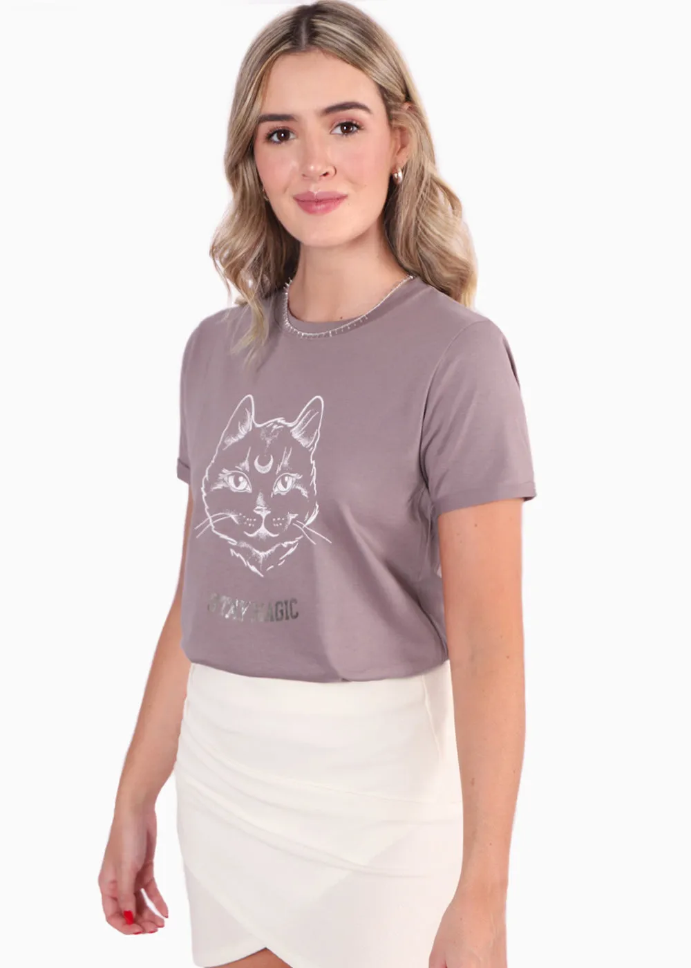 Camiseta estampada "Stay magic" - POMPEYA