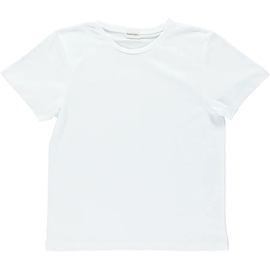 Camiseta T-Shirt - White <br>Poudre Organic