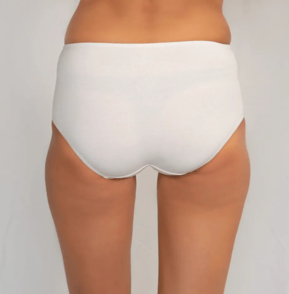 Carmel High Waist Brief - Single Pair White