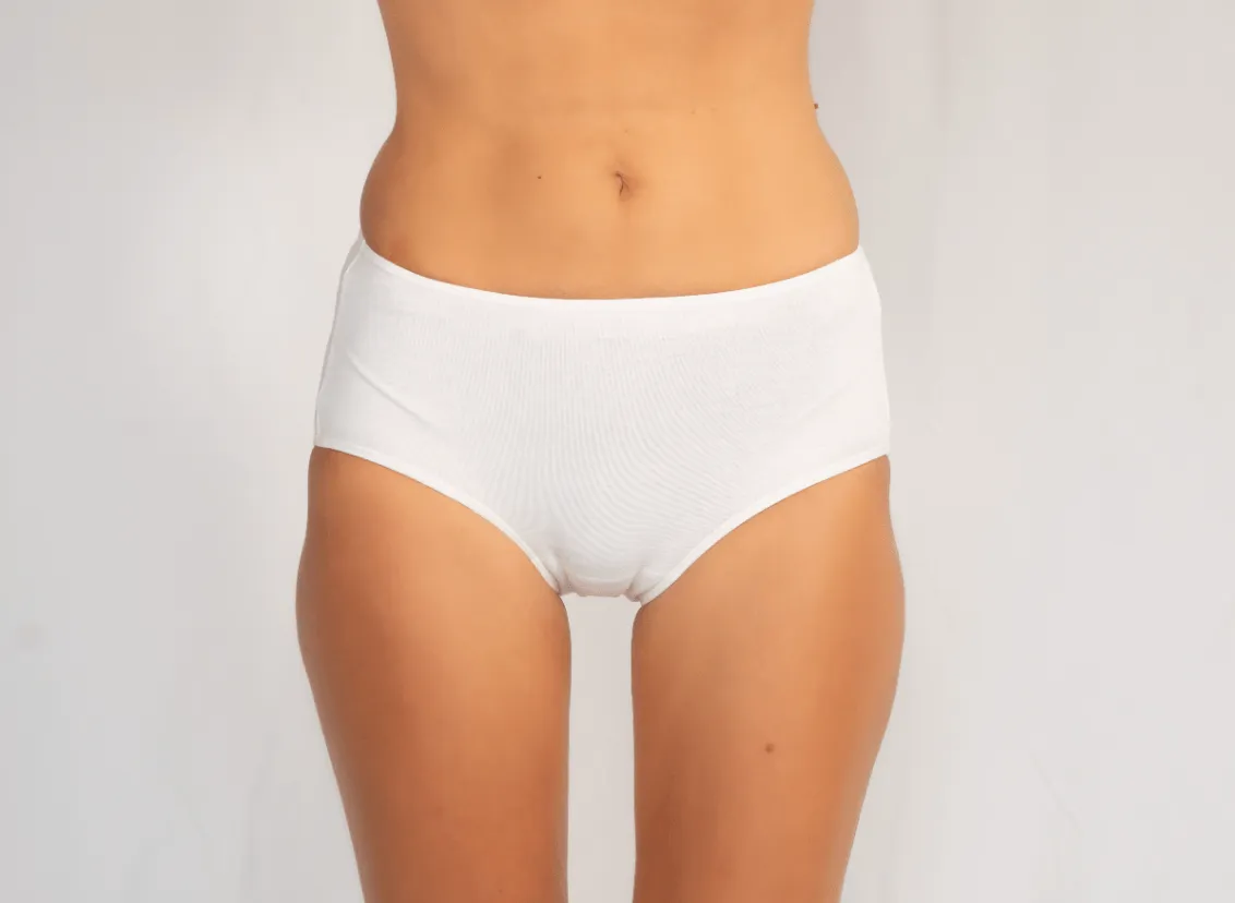 Carmel High Waist Brief - Single Pair White