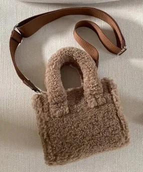 Casual Faux Fur Mini Tote