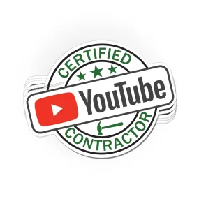 Certified YouTube Contractor sticker