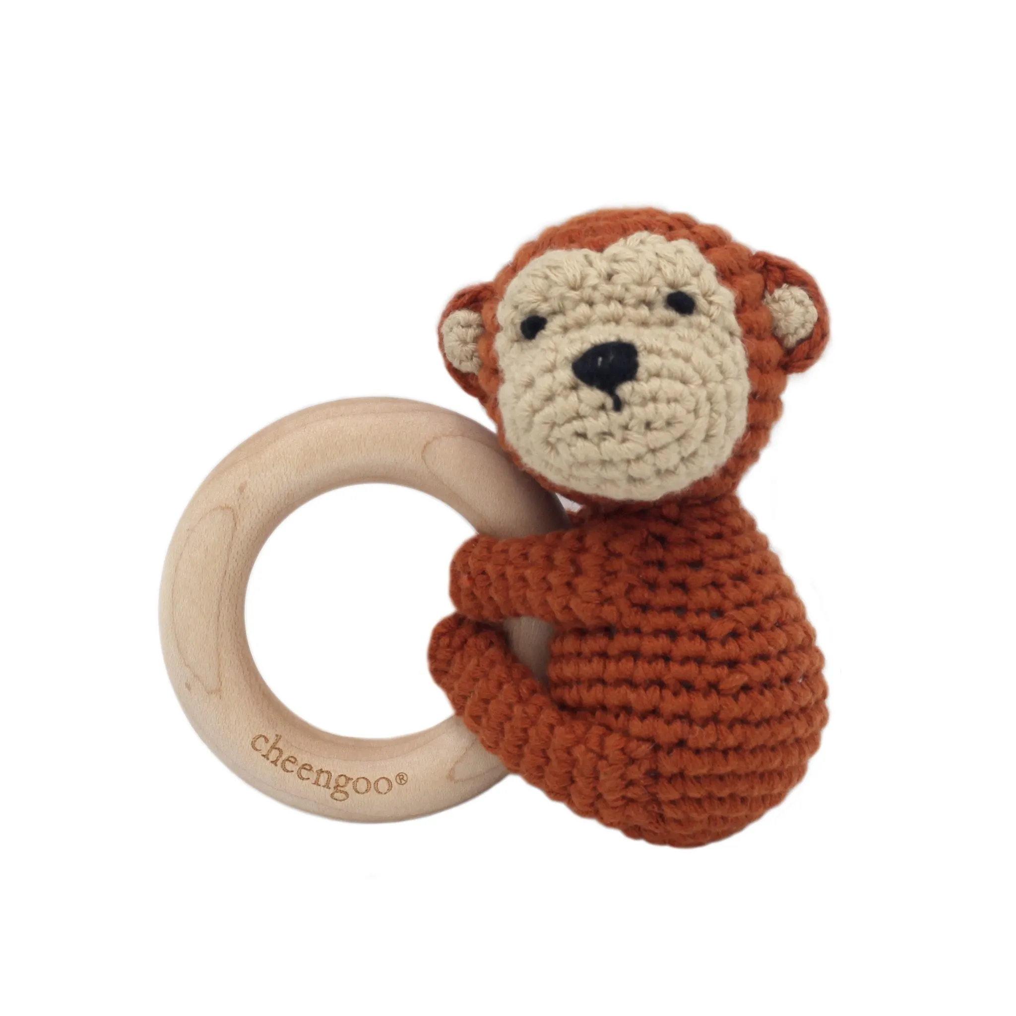 Cheengoo Cuddler Monkey Teething Rattle