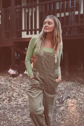 Cord Overalls - Khaki