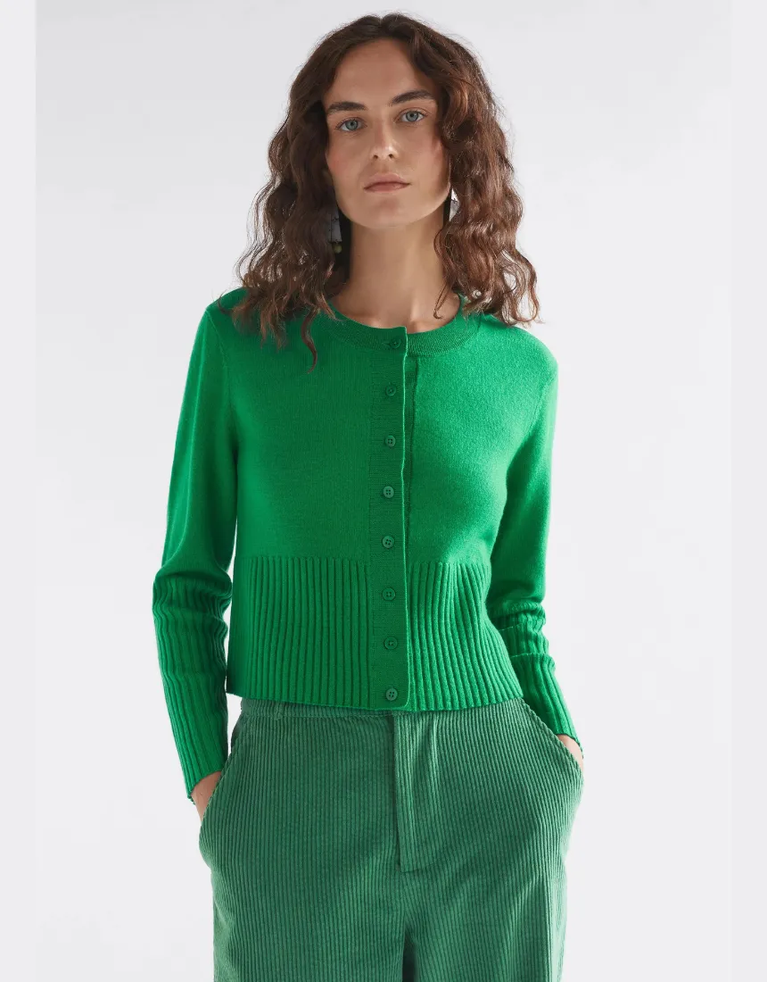 Elk - Finby Cardigan Spring Green