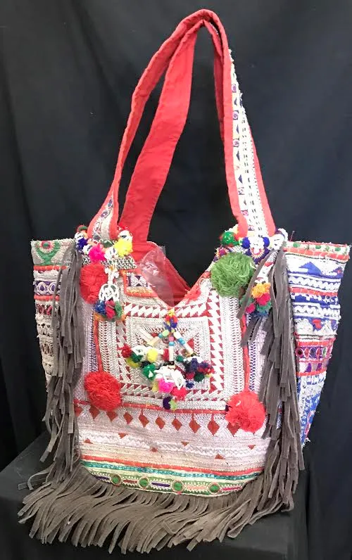 Embroidered Tote Bag- Large