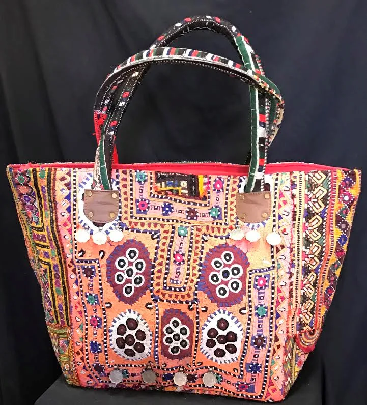 Embroidered Tote Bag- Large