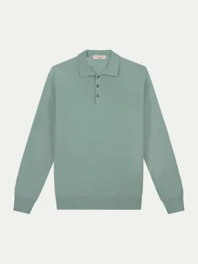 Extrafine Merino Polo Light Green