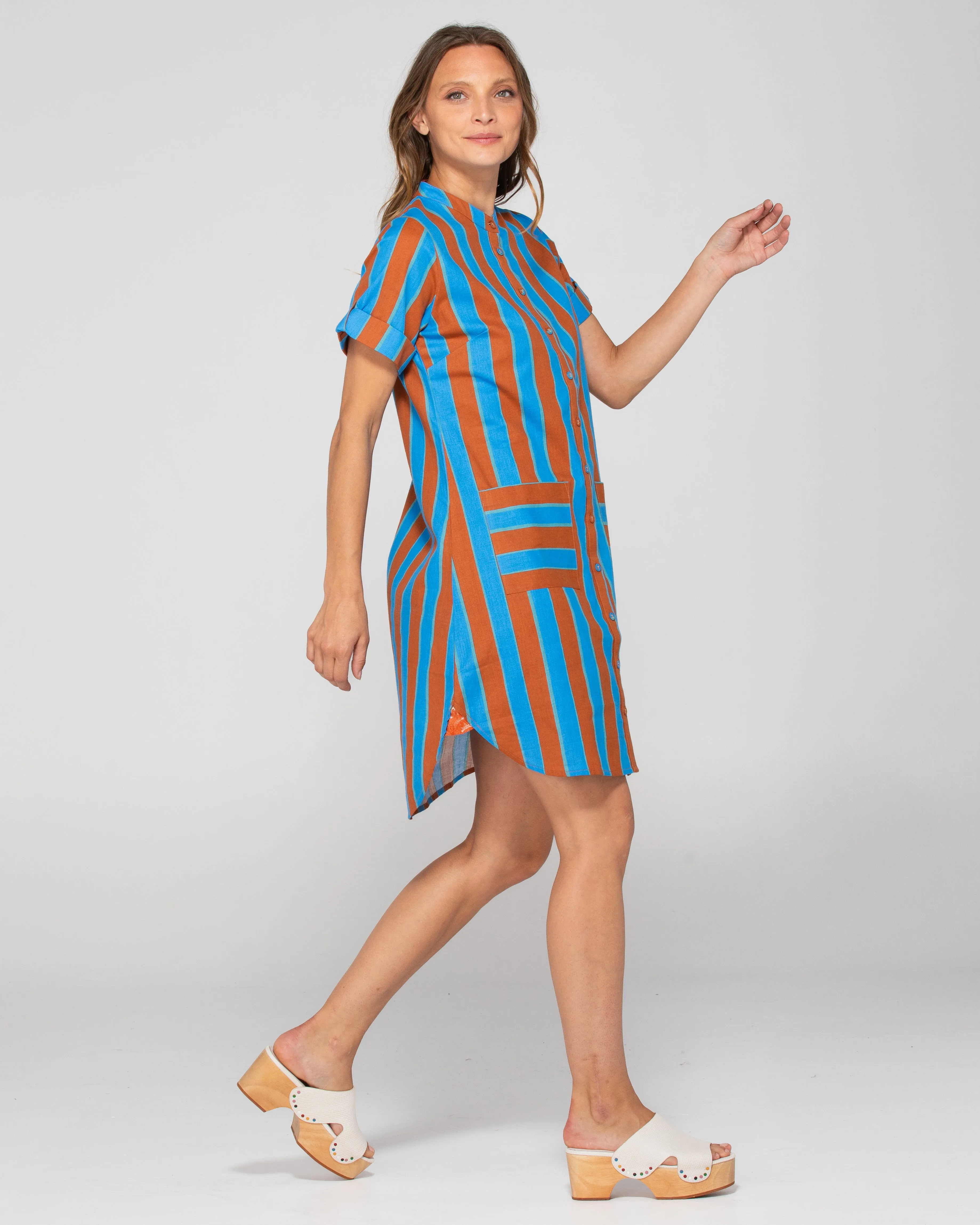 Fay Shirt Dress - Cabana Stripe