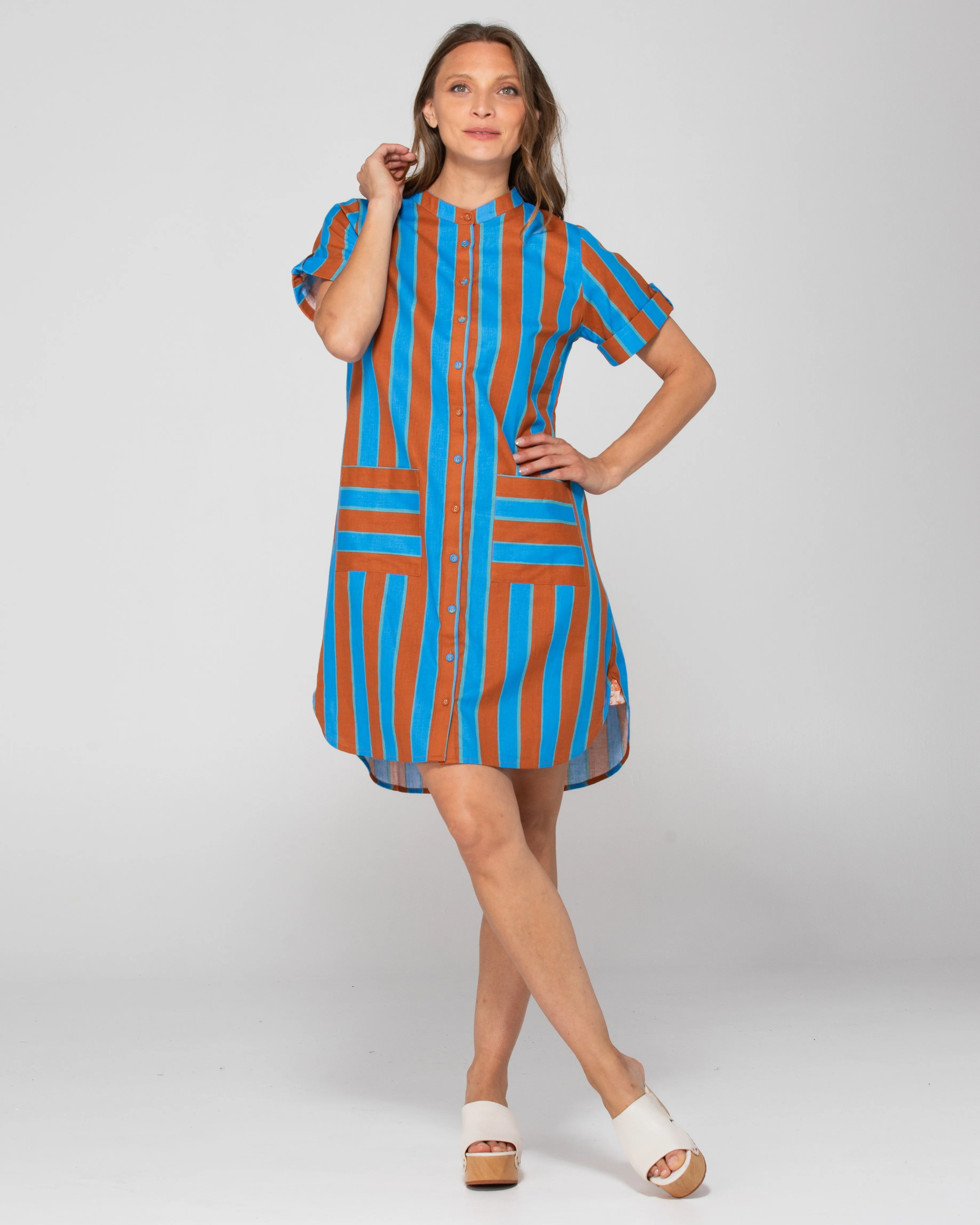 Fay Shirt Dress - Cabana Stripe