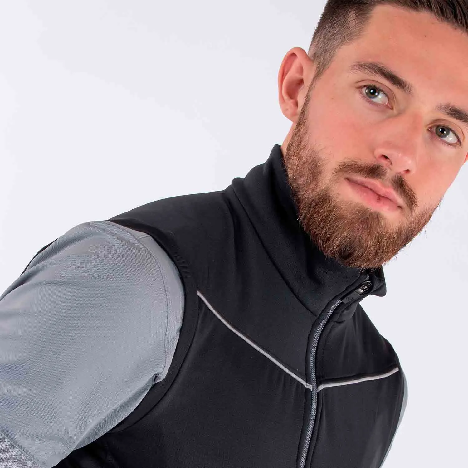 Galvin Green Davon Insula Vest - Black/Sharkskin