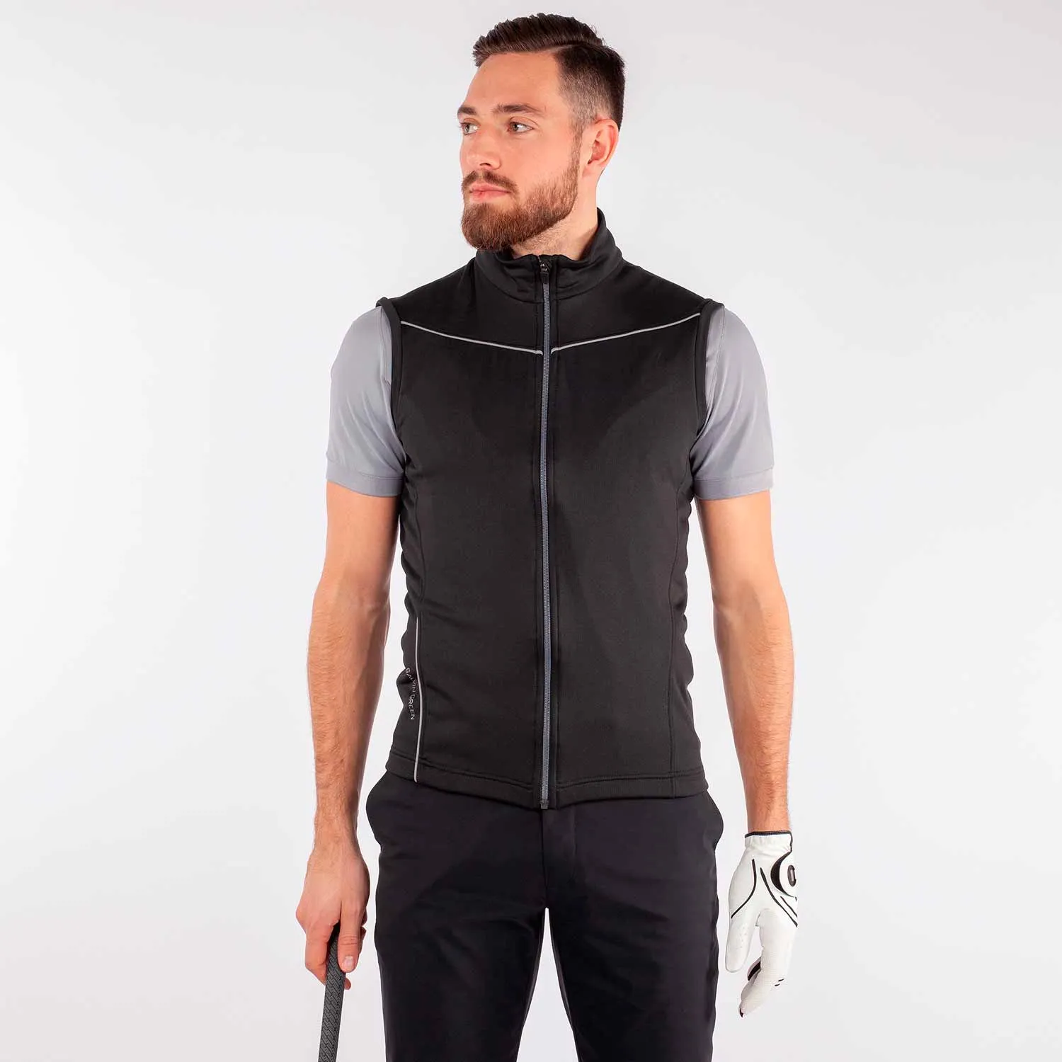 Galvin Green Davon Insula Vest - Black/Sharkskin