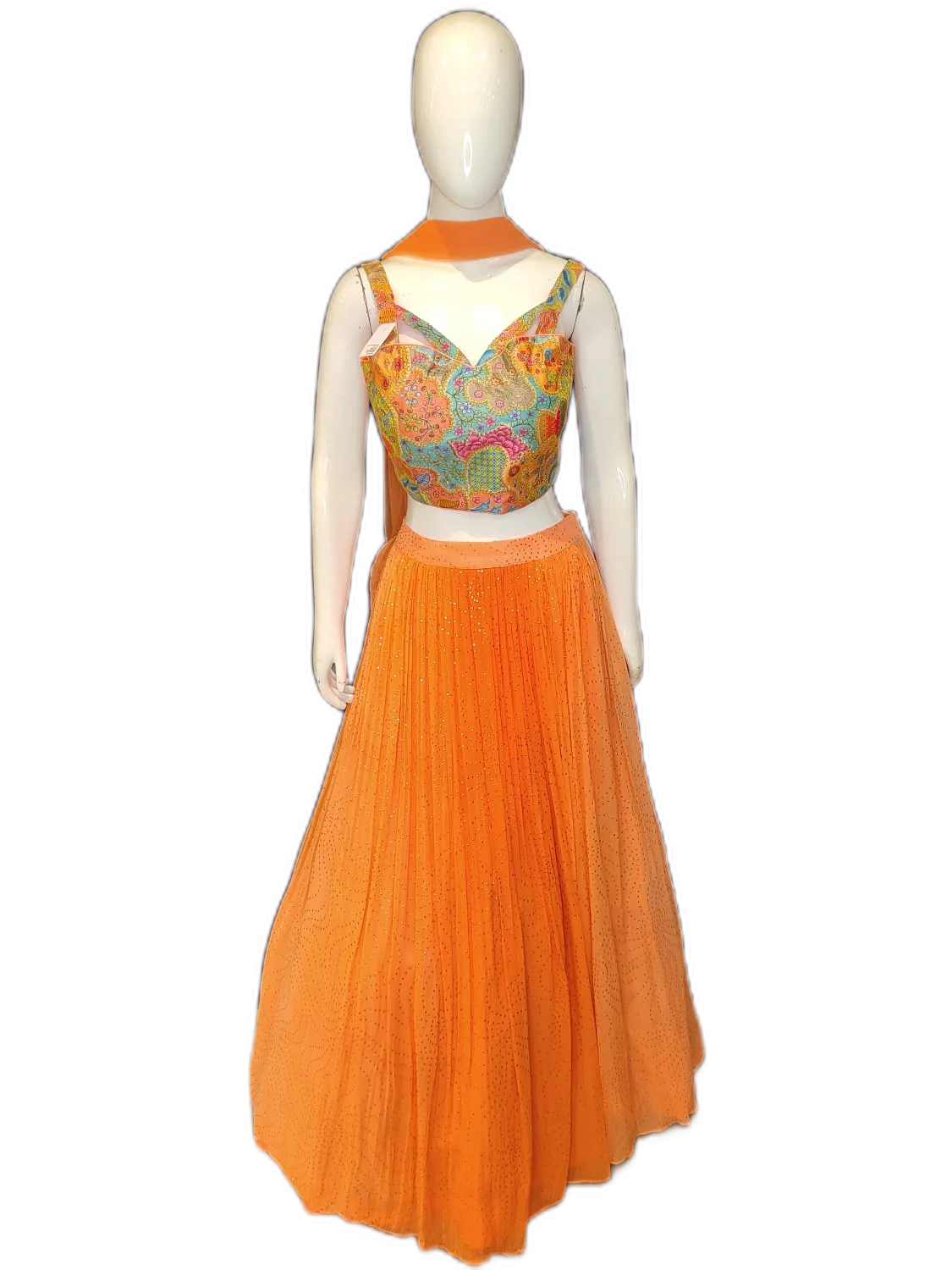 Georgette Lehenga Choli with Zari Embroidery